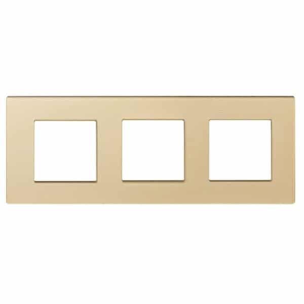 Gold Glass Frame 3 Gang