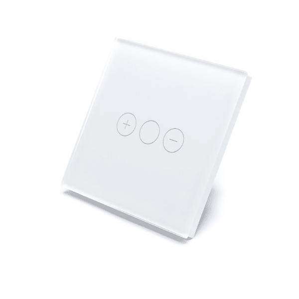 I LumoS PRO White Glass Panel LED Smart Wi-Fi Dimmer Touch Light Switches
