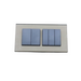Gold Glass Double Frame with Dark grey inserts of 5 rocker light switches