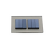 Gold Glass Double Frame with Dark grey inserts of 6 rocker light switches