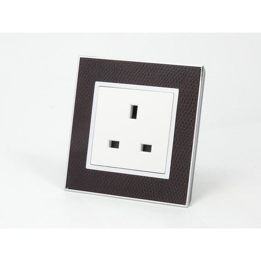 goat skin leather single Frame with white Interest of UK Socket