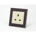 goat skin leather single Frame with gold Interest of UK Socket