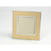 Gold Mirror Glass Single Frame with gold insert of 1 gang light switch