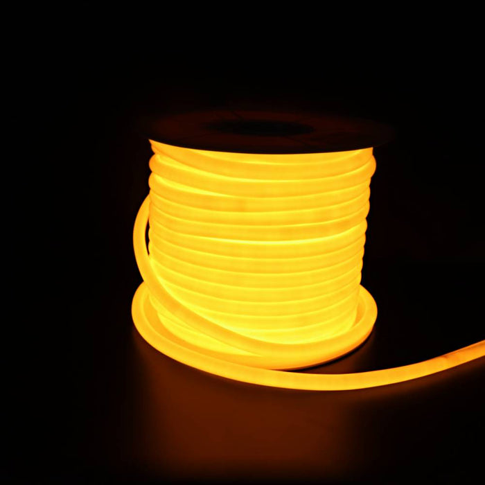 I LumoS 16mm Golden Yellow Flexible IP65 Waterproof 360 degree Neon LED Strip Light 220 - 240V AC 9W/m