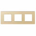 Gold Glass Frame 3 Gang
