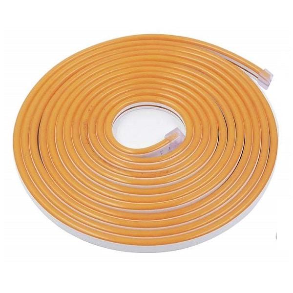 Coloured Yellow Strip lights turned off