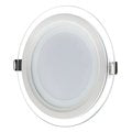I LumoS LED 18 Watt Round Slim Recessed Glass Panel Ceiling Light